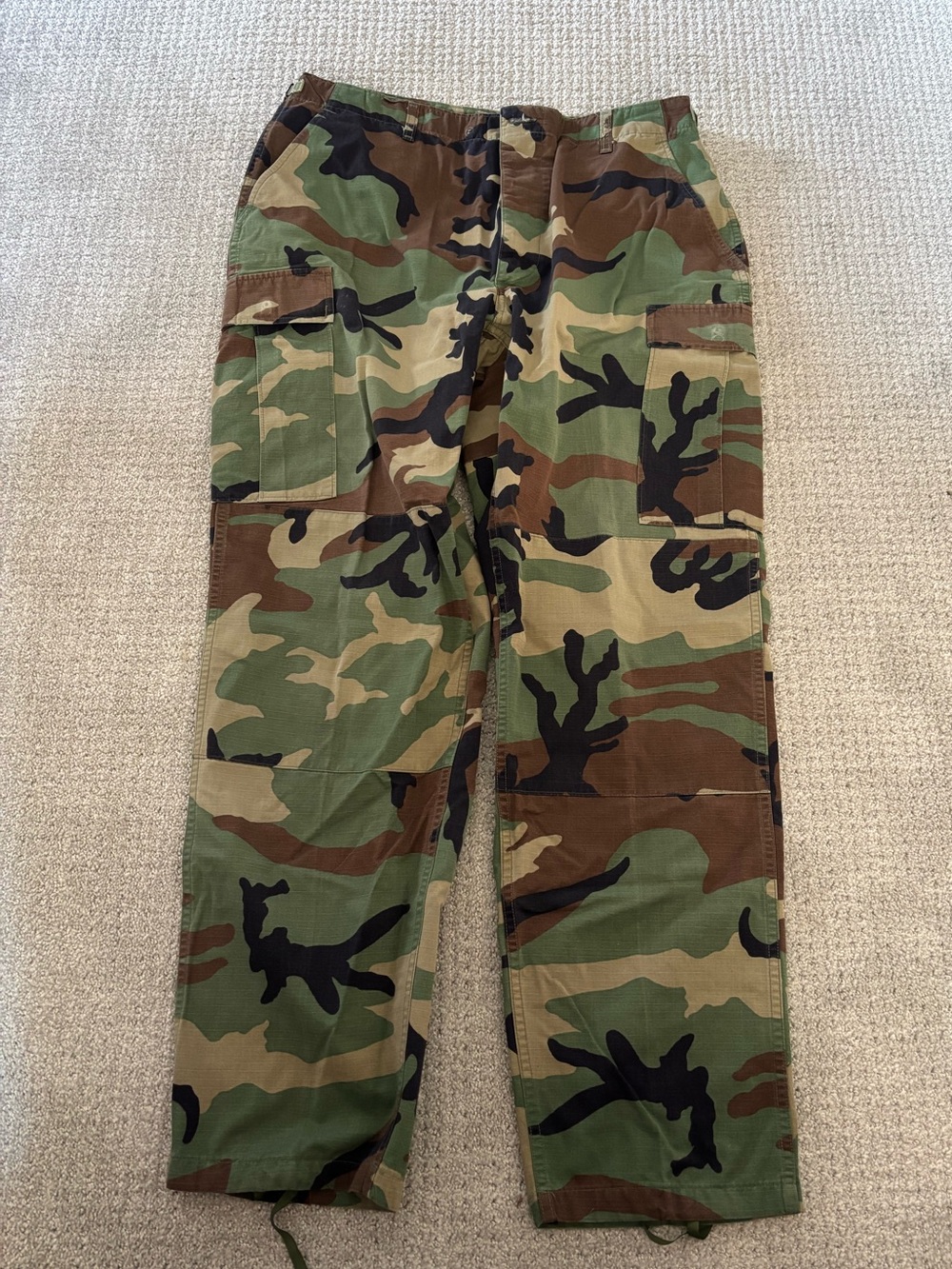 US Military Woodland Camo BDU Pants